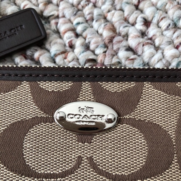 SOLD Coach Brown and tan wristlet wallet - Picture 2 of 3